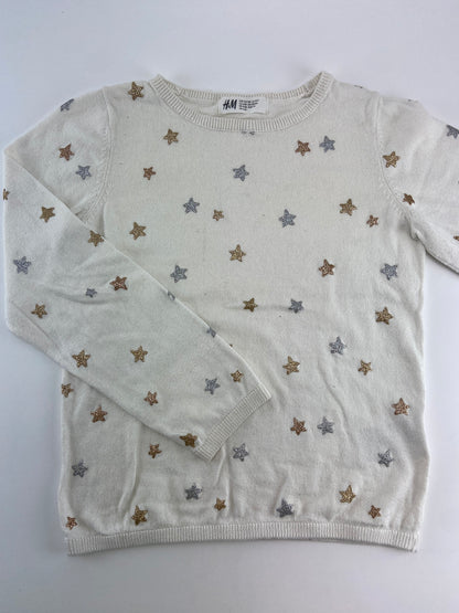 H&M Camisola com estrelas brilhantes