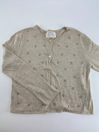 ZARA Casaco de malha com brilhantes