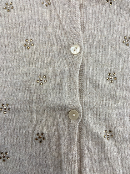 ZARA Casaco de malha com brilhantes