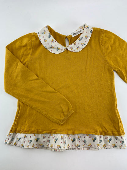 H&M Camisola de malha com gola e folho