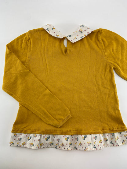 H&M Camisola de malha com gola e folho