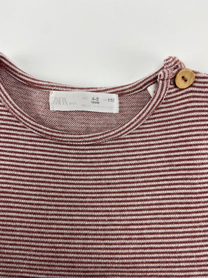 ZARA Vestido às riscas