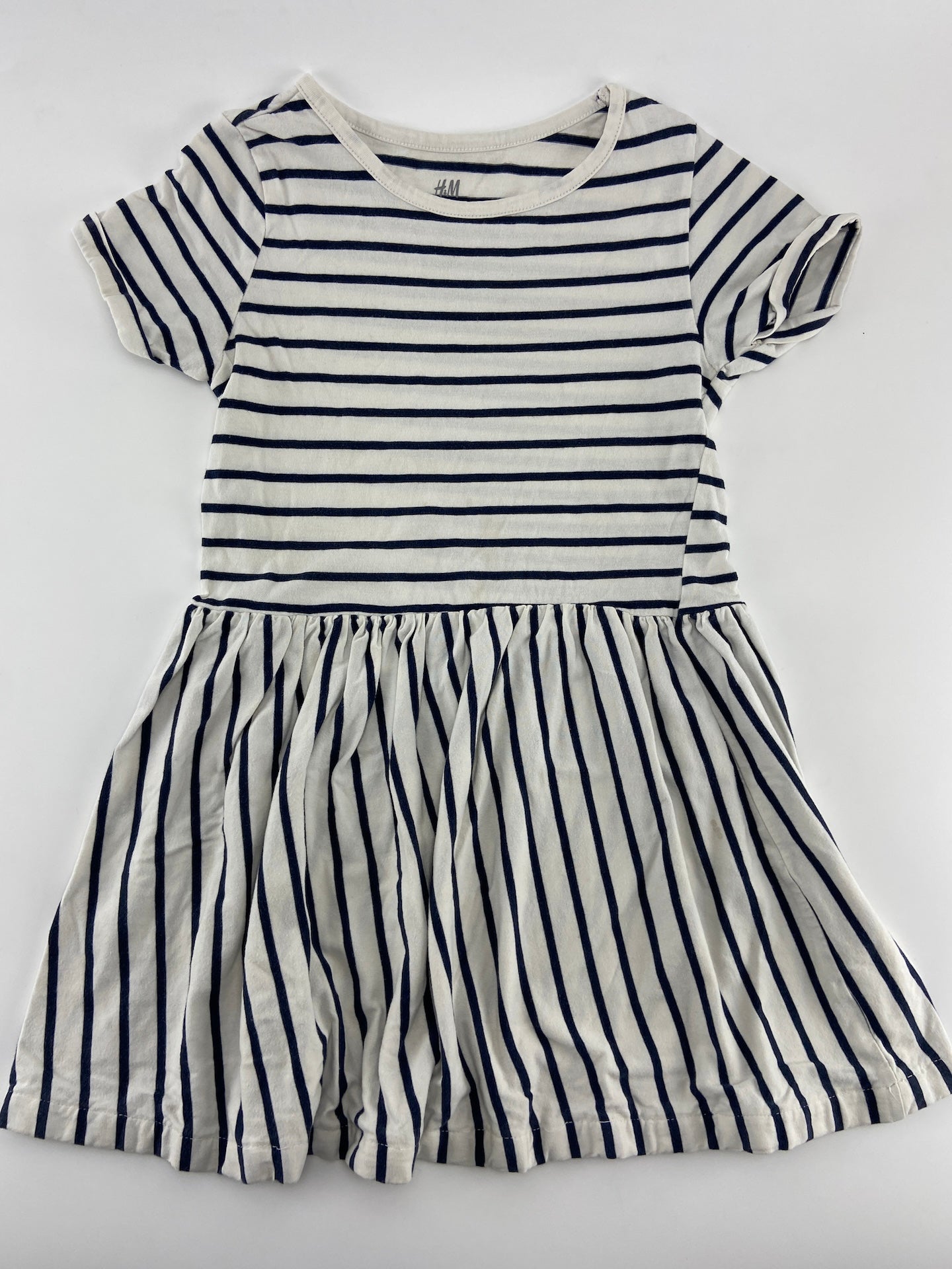H&M Vestido às riscas