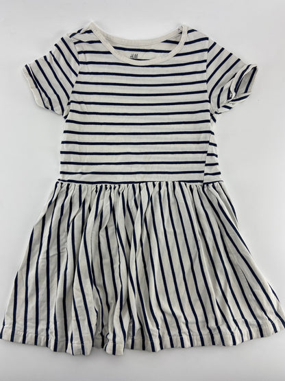H&M Vestido às riscas