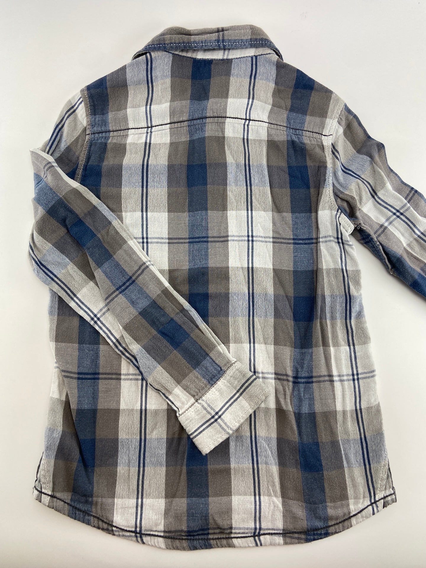 BENETTON Camisa em vaiela escocesa