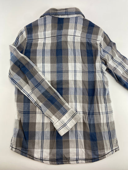 BENETTON Camisa em vaiela escocesa