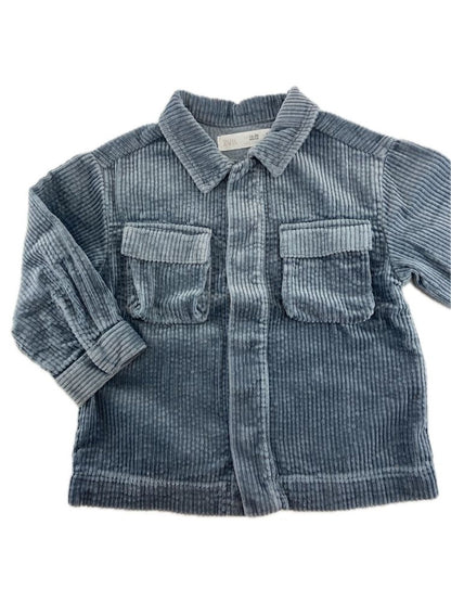 ZARA Sobrecamisa em veludo cotelê