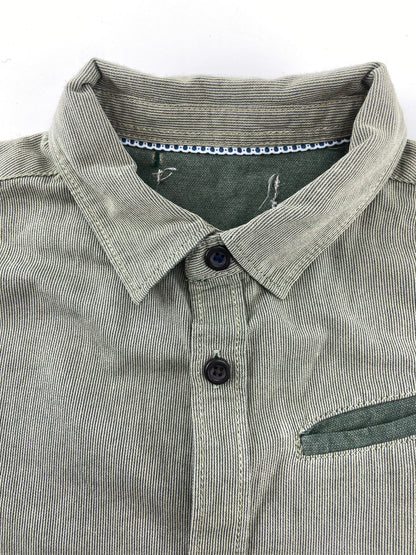 ZARA Camisa textura riscas