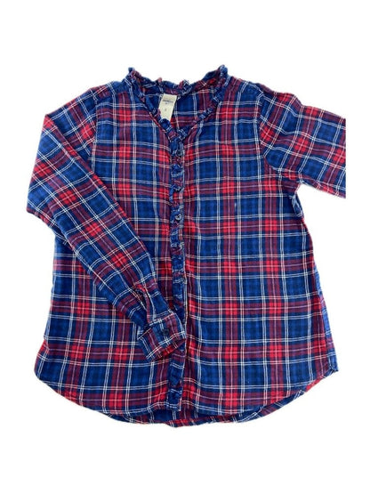 OSHKOSH Camisa escocesa com folho