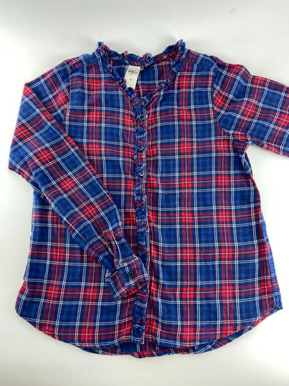 OSHKOSH Camisa escocesa com folho