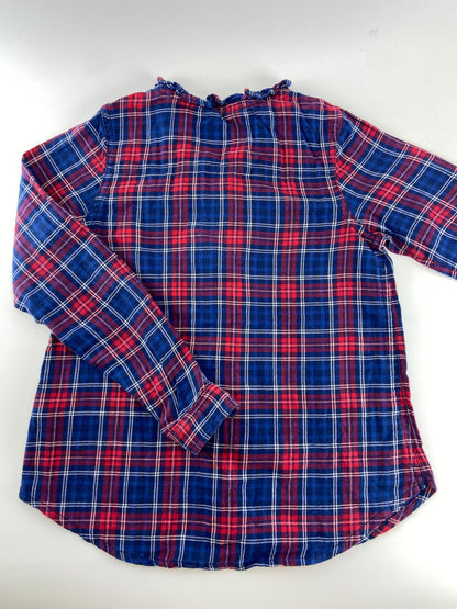 OSHKOSH Camisa escocesa com folho