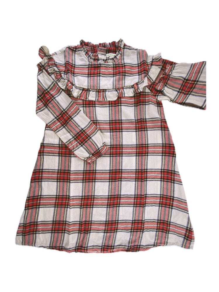 VERTBAUDET Vestido escocês