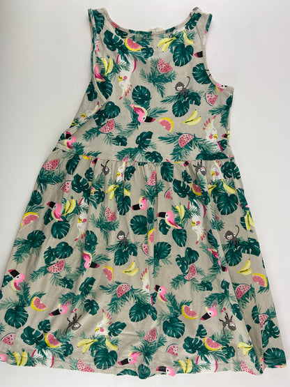 H&M Vestido padrão tropical