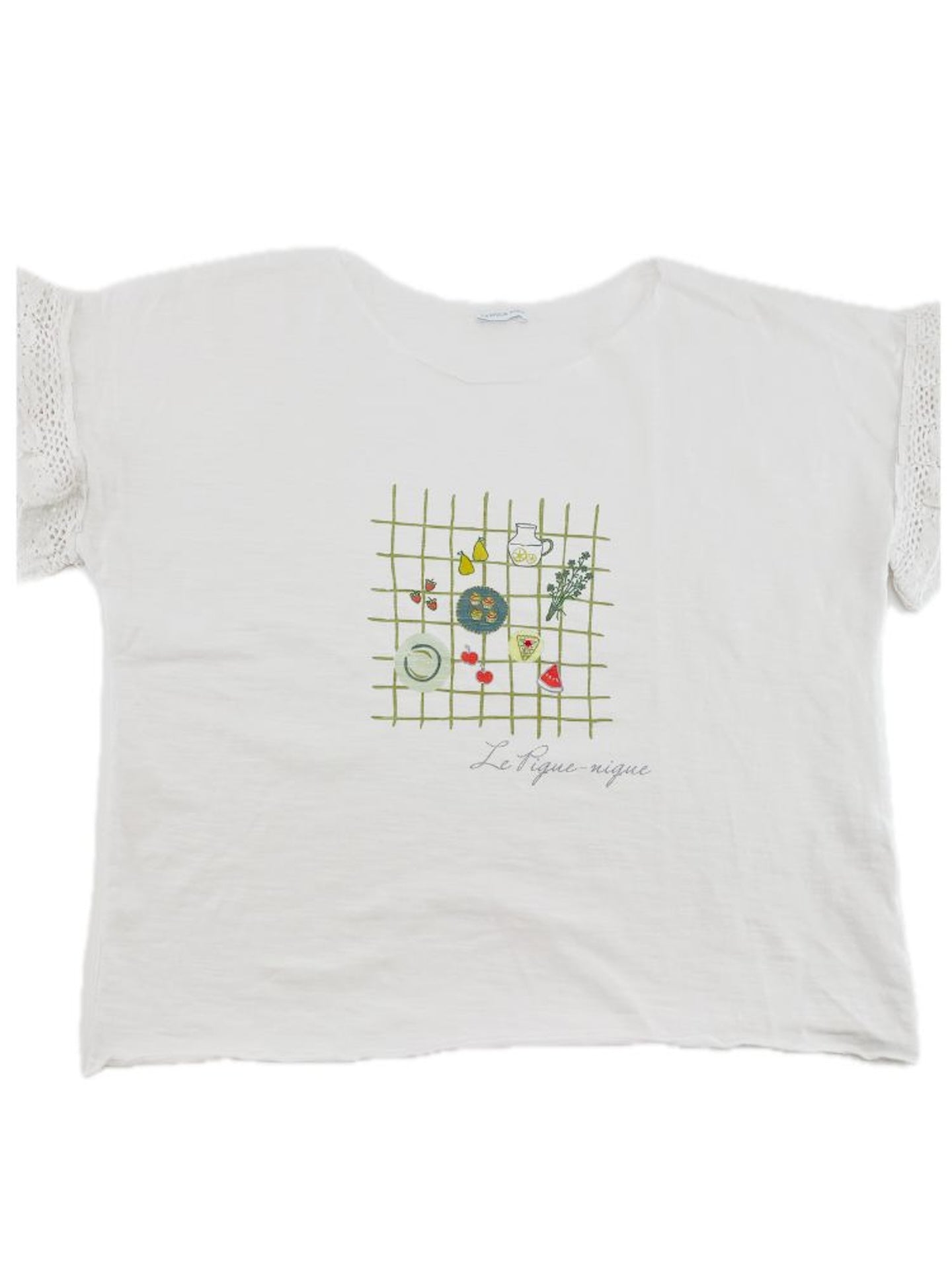 LANIDOR T-shirt com folho de crochet