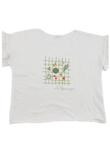 LANIDOR T-shirt com folho de crochet