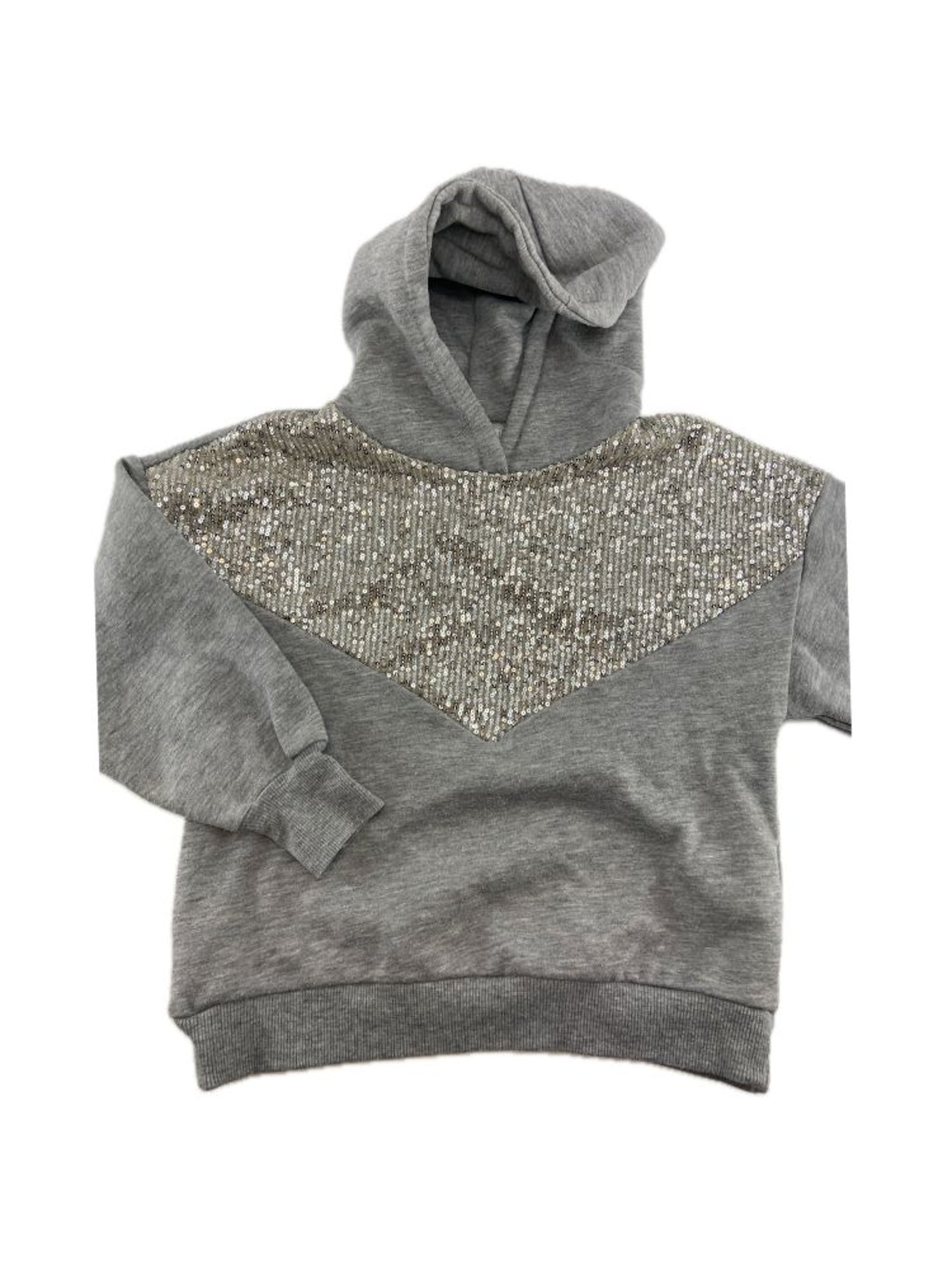 ZARA Sweatshirt de capuz com lantejoulas