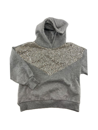 ZARA Sweatshirt de capuz com lantejoulas