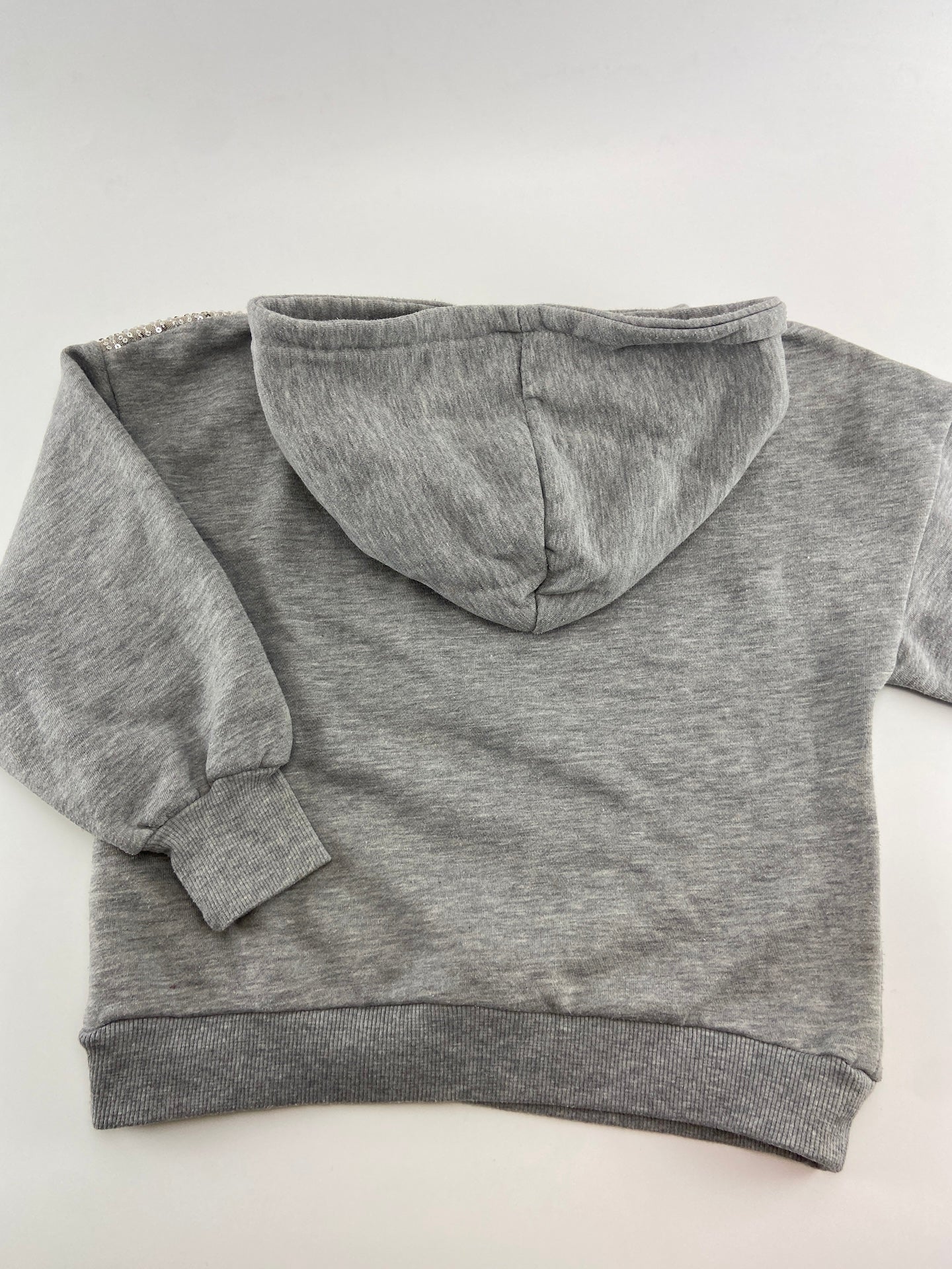 ZARA Sweatshirt de capuz com lantejoulas