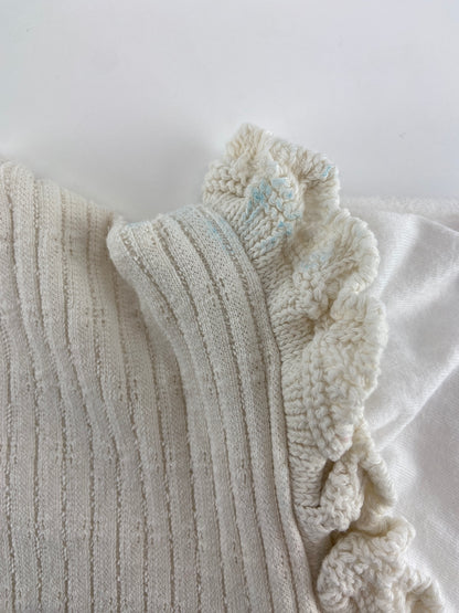 ZARA Longsleeve com folhos nos ombros