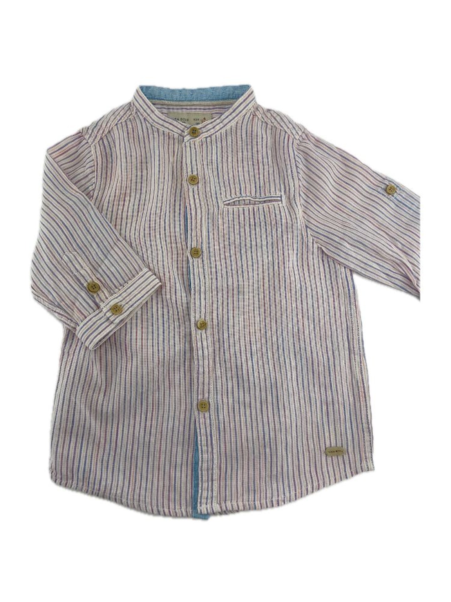 ZARA Camisa túnica de linho