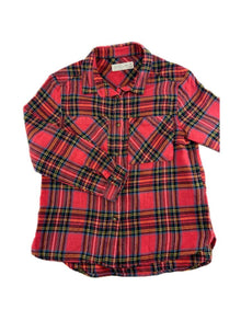 ZARA Camisa de vaiela escocesa
