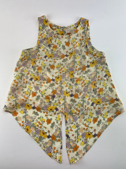 ZARA Top fluido estampado
