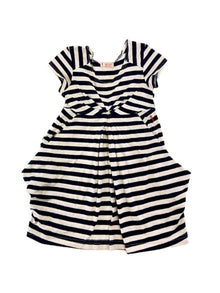 LANIDOR Vestido de riscas com bolsos