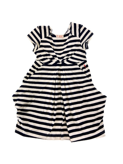 LANIDOR Vestido de riscas com bolsos