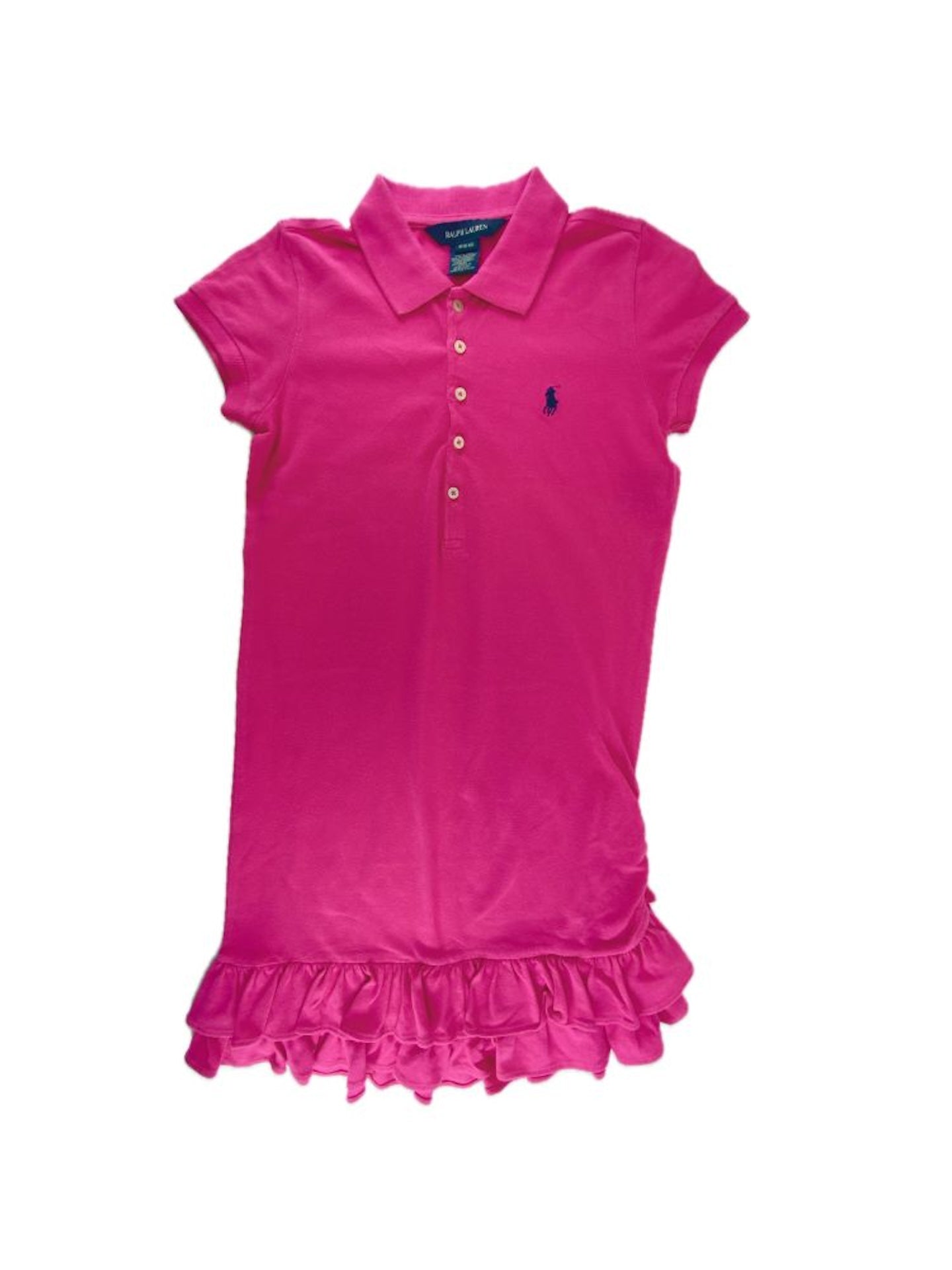 RALPH LAUREN Vestido polo com folho