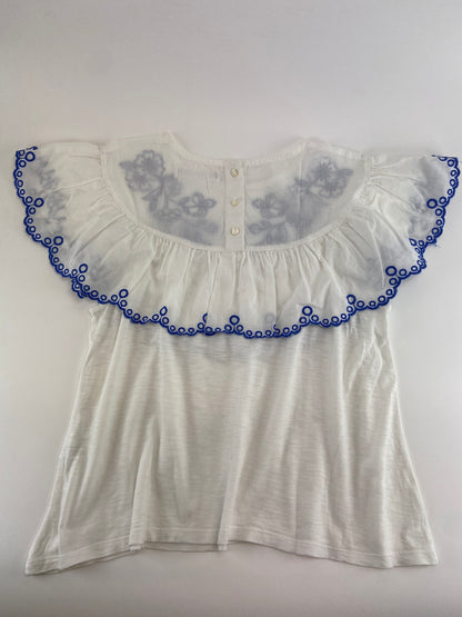 ZARA Túnica com gola bordada.