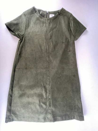ZARA Vestido efeito camurça
