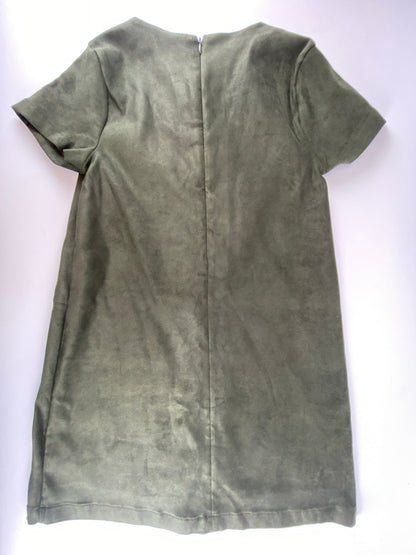 ZARA Vestido efeito camurça