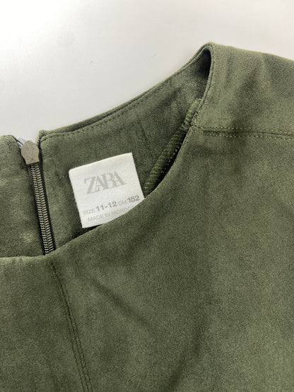 ZARA Vestido efeito camurça