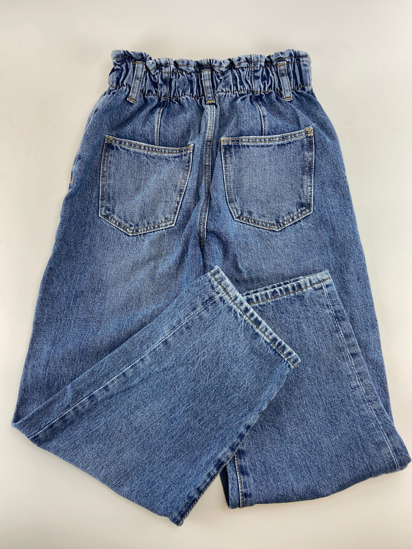 ZARA Calças de ganga paperbag