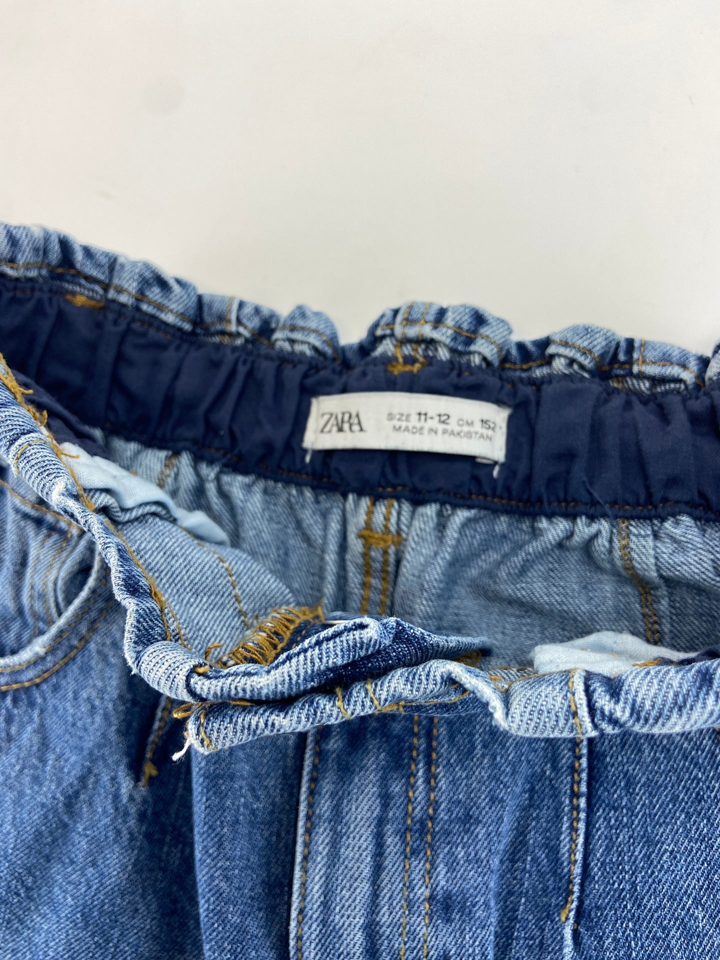 ZARA Calças de ganga paperbag