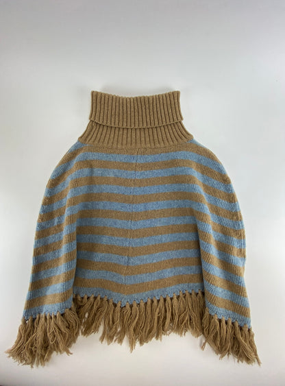 LANIDOR Poncho de gola alta