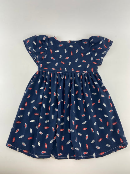 Vestido em tecido fresco