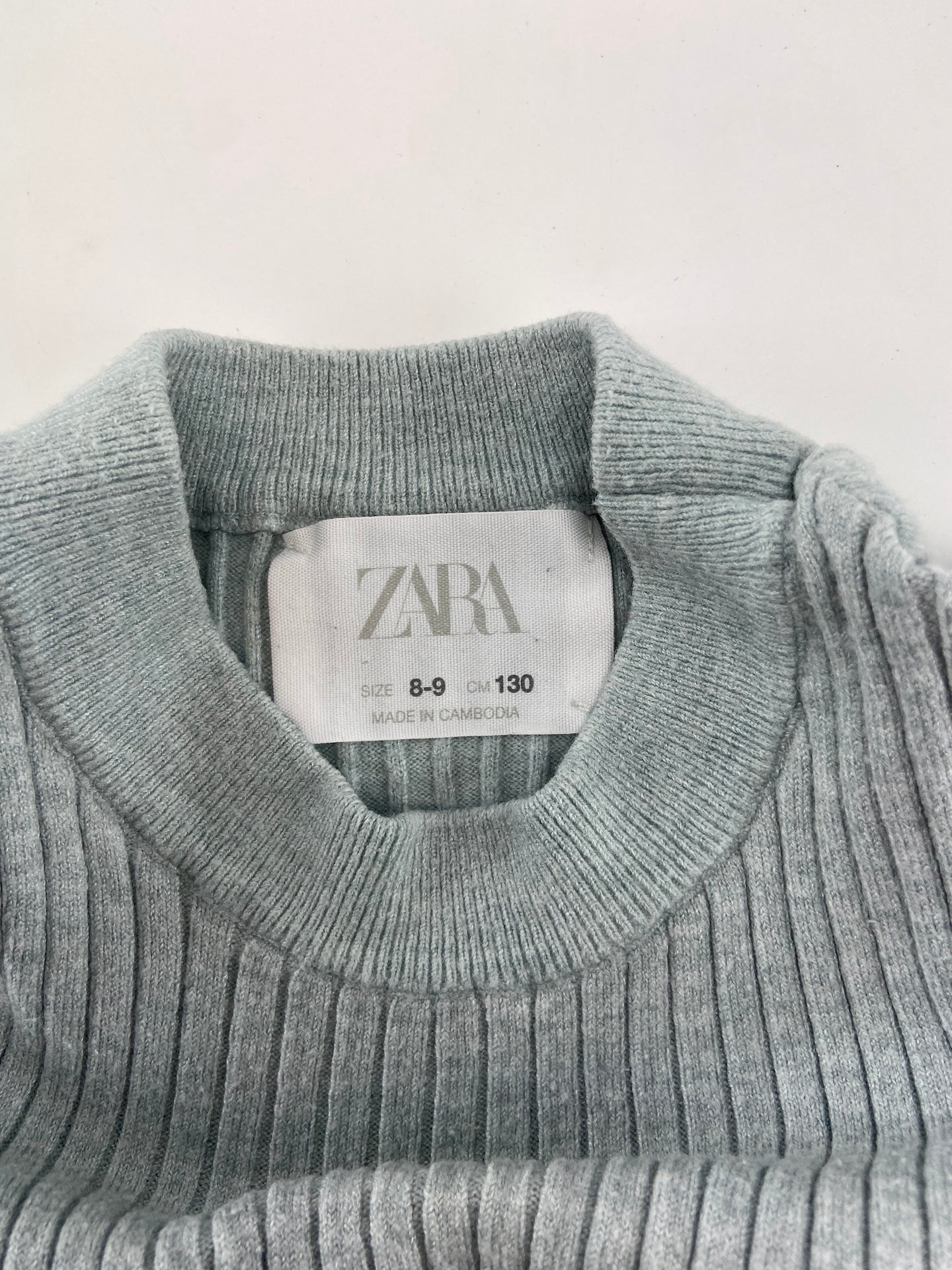 ZARA Camisola de malha canelada