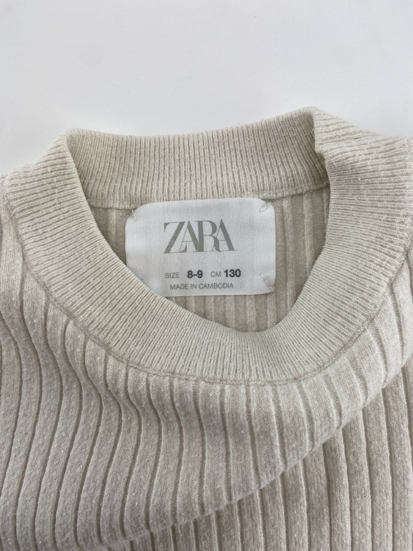 ZARA Camisola de malha canelada