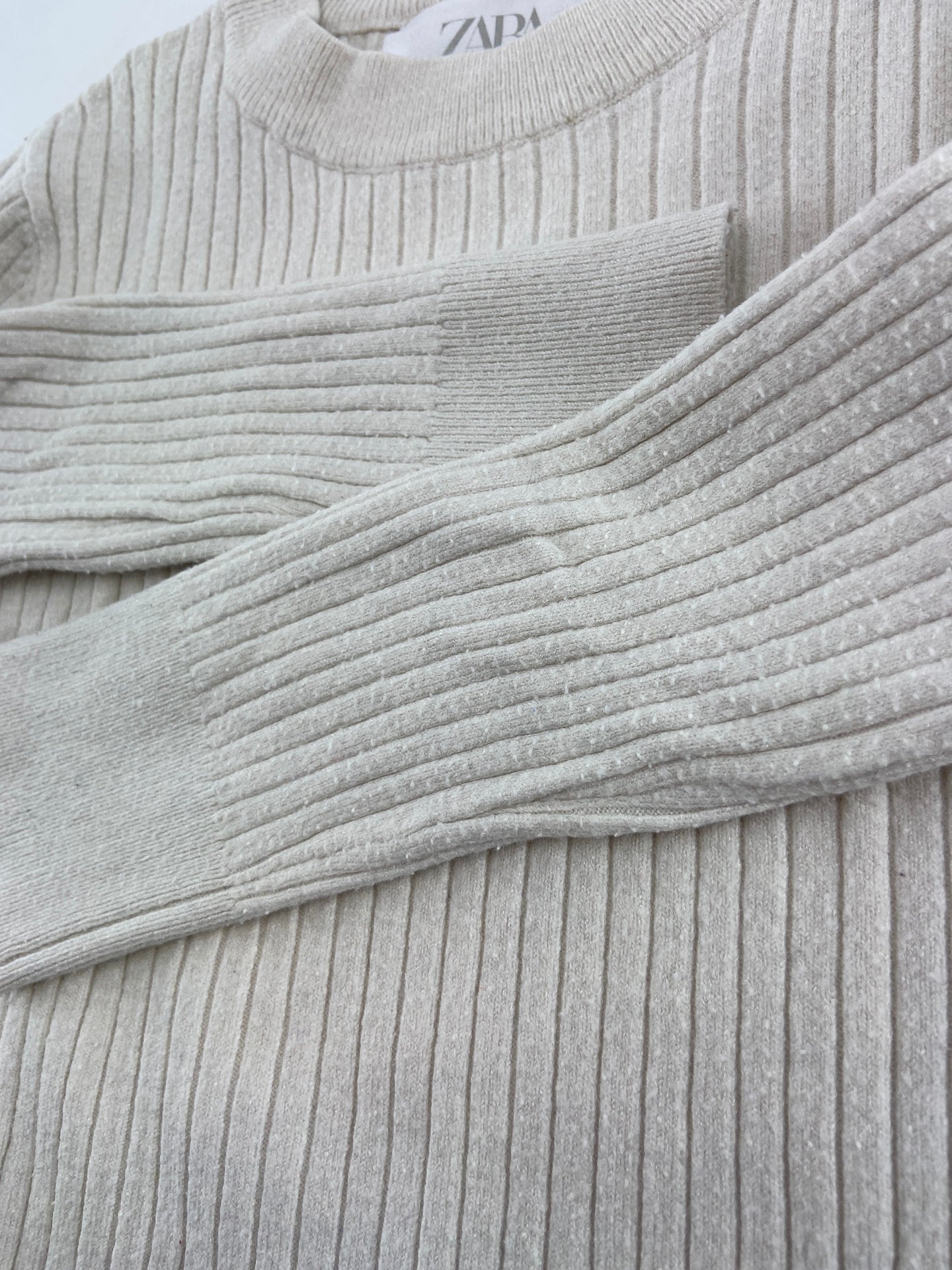 ZARA Camisola de malha canelada