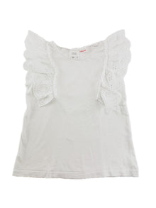 ZARA Top com folho nas mangas