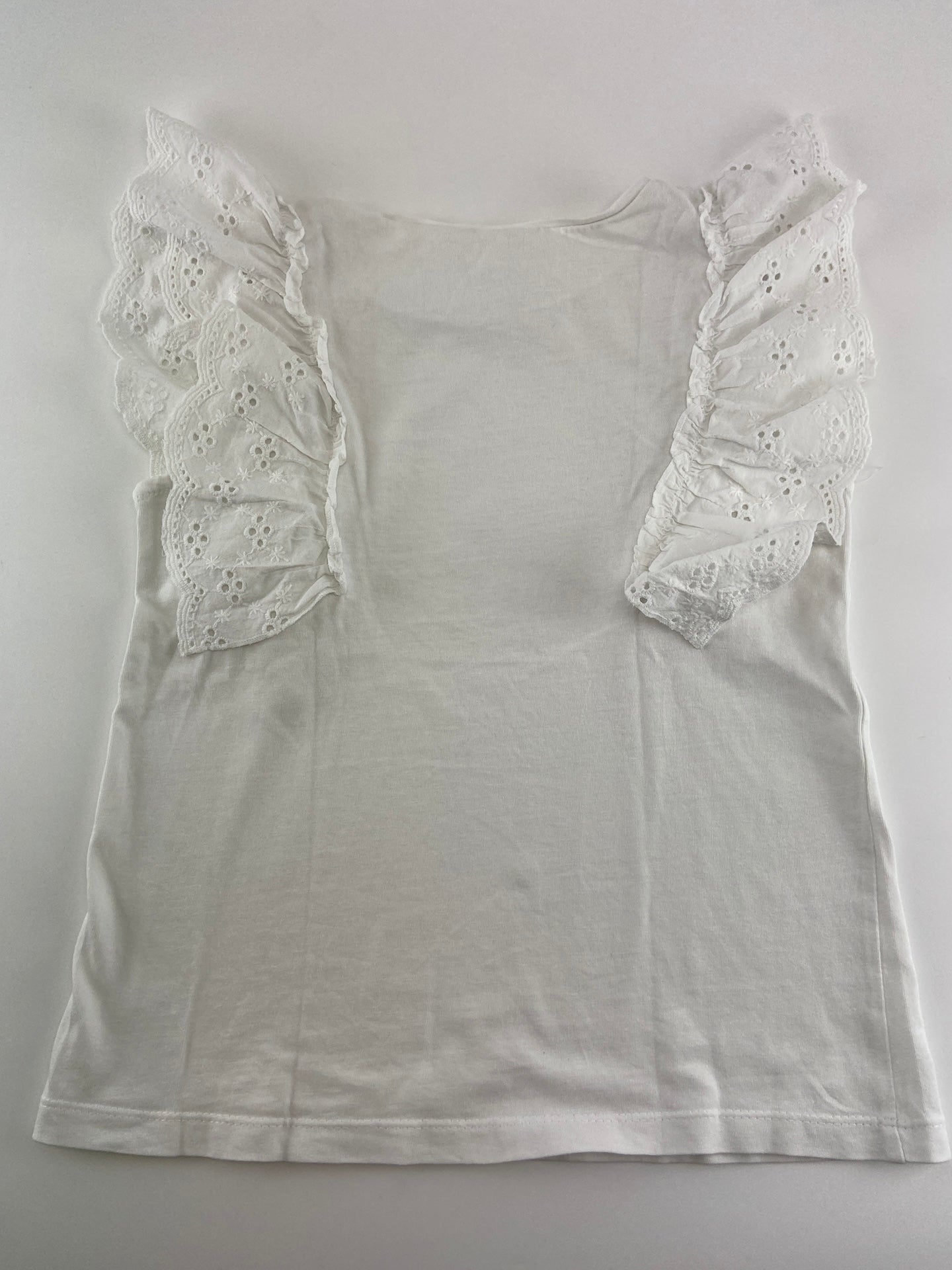 ZARA Top com folho nas mangas