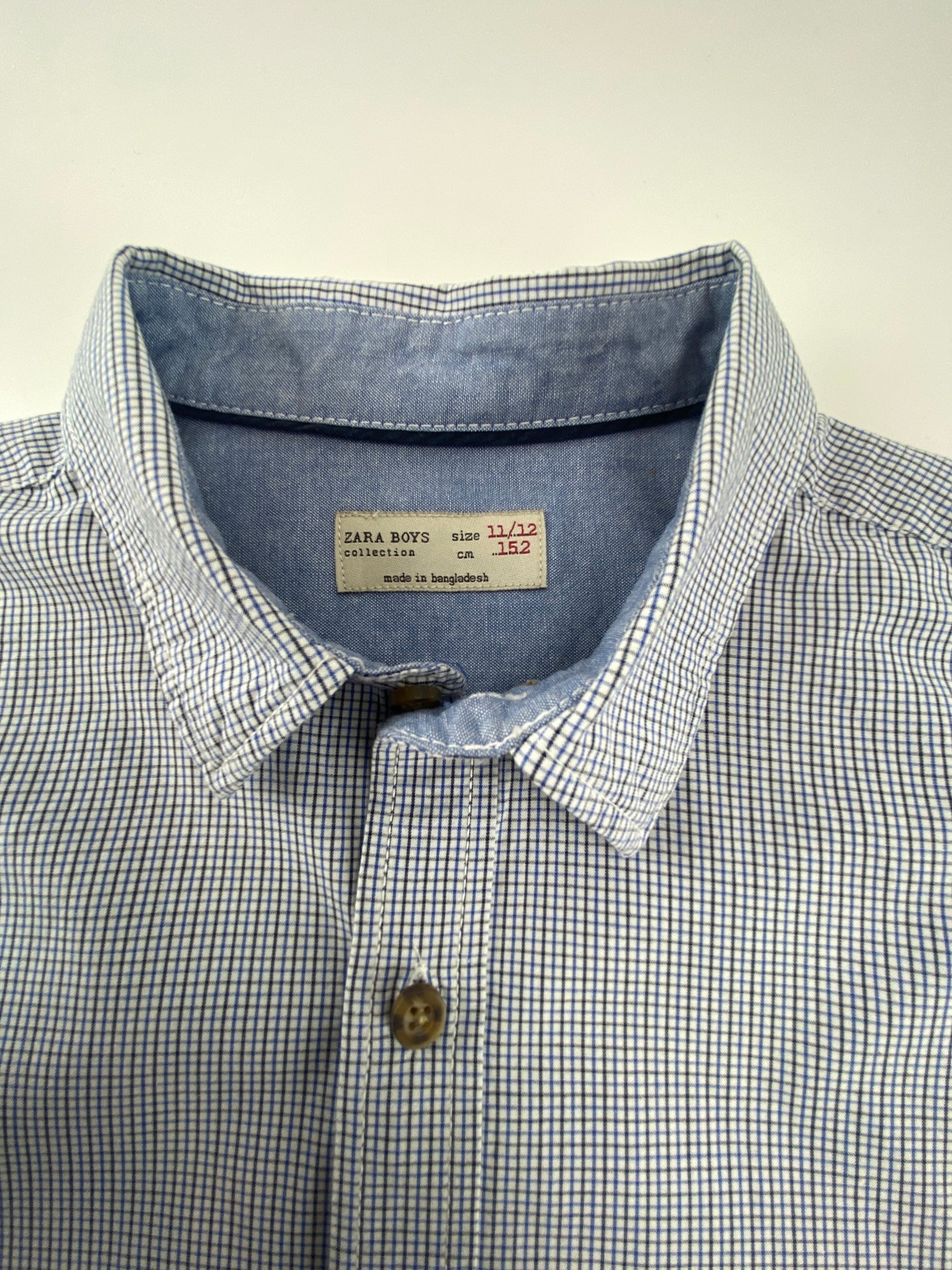 ZARA Camisa clássica aos quadrados