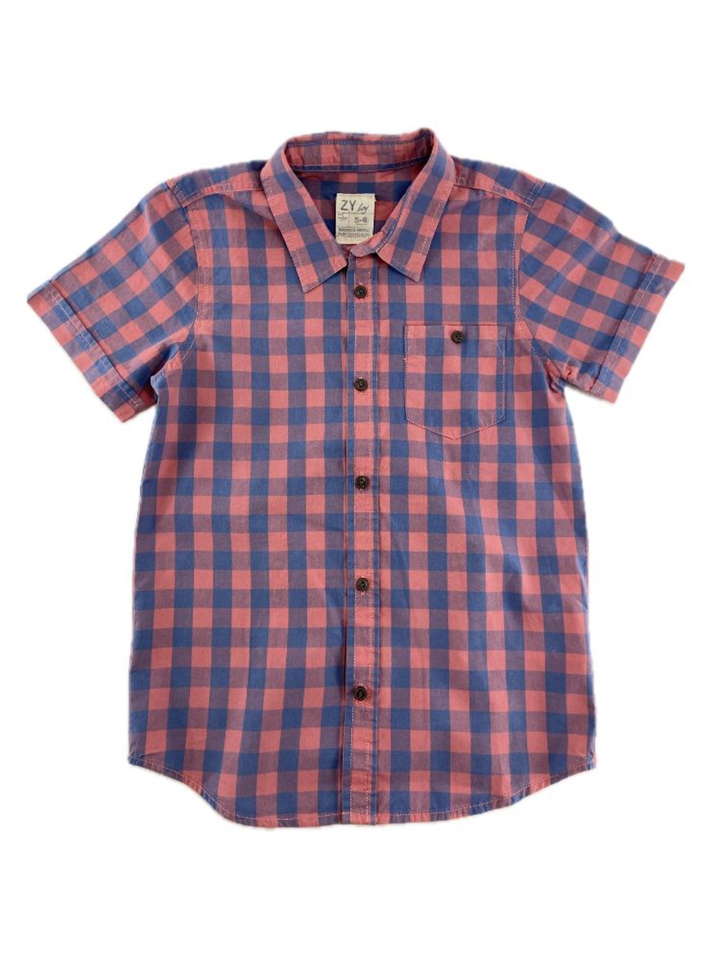ZIPPY Camisa aos quadrados