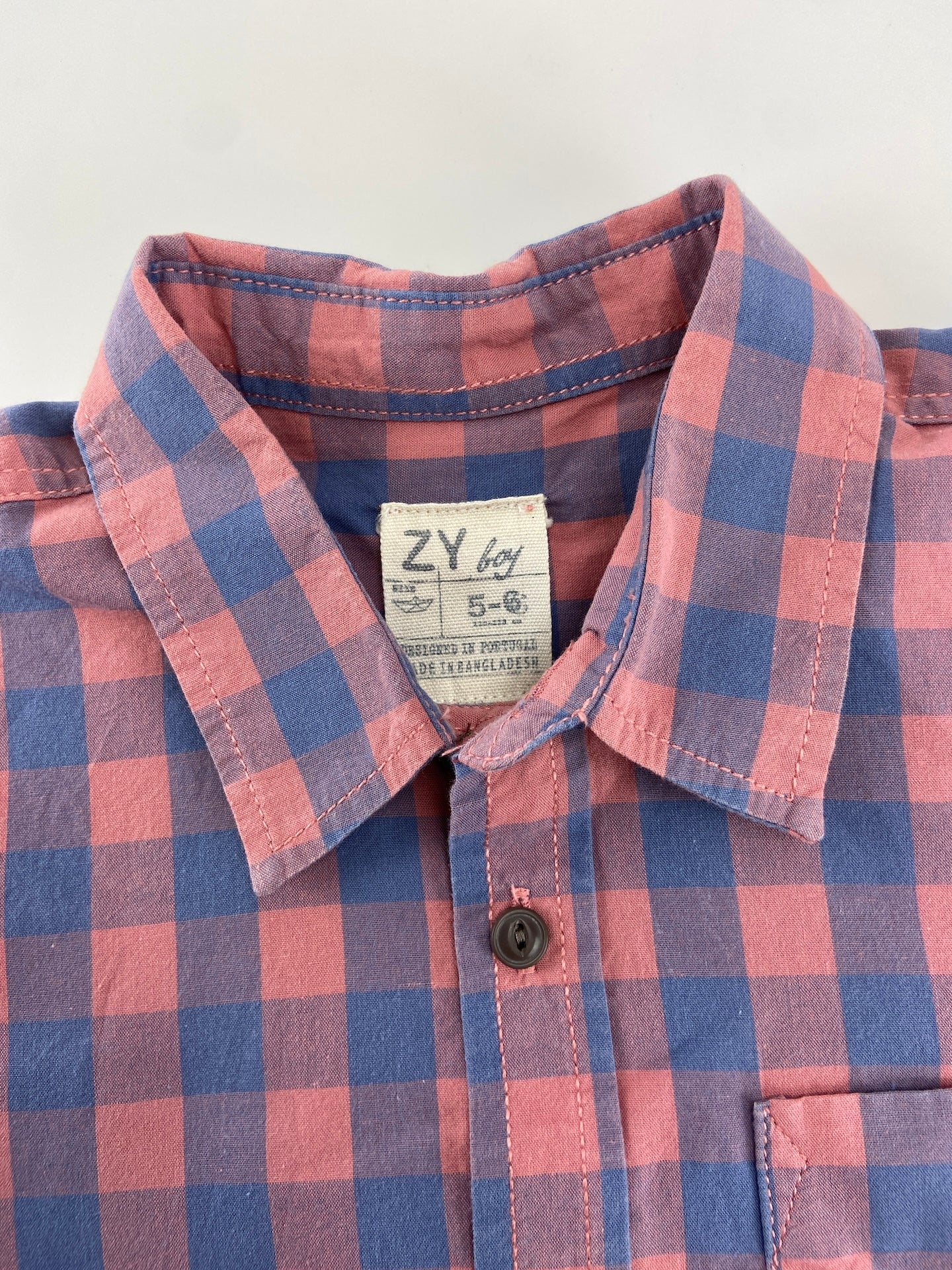 ZIPPY Camisa aos quadrados