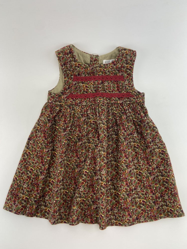 ZARA Vestido padrão flores