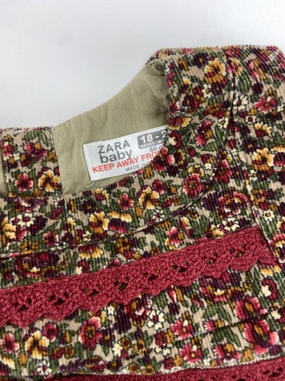 ZARA Vestido padrão flores