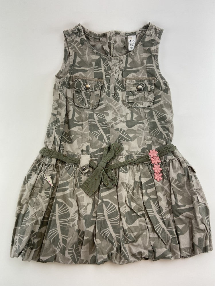 ZARA Vestido camuflado