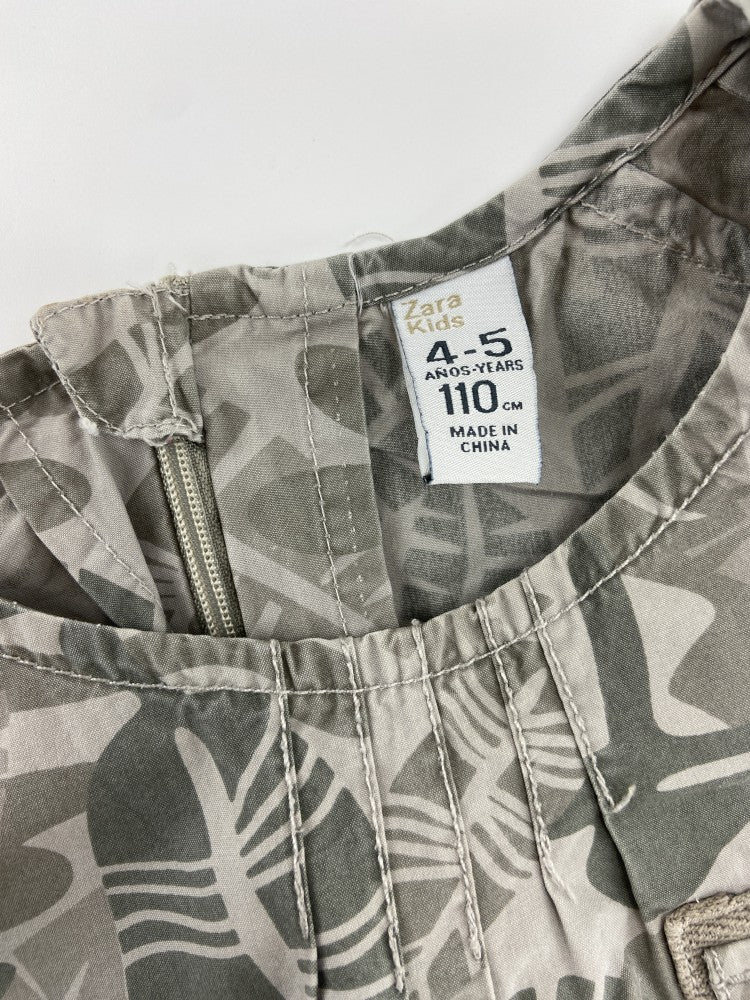 ZARA Vestido camuflado