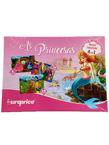 Europrice Editora Puzzle As Princesas 4 em 1
